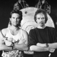 Kurt Russell and John Carpenter on set.